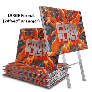 Coroplast Yard Signs - Large Format - Min 5