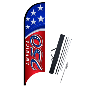 Sign Shop - Custom Signs 6 American Feather Flag 11ft Stars